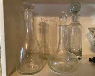 Glass decanters