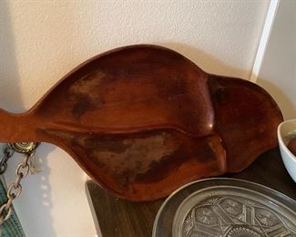 Wooden sectioned platter