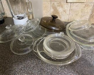 Miscellaneous glass lids 