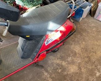 Garage- 1986 Honda Model Elite with 80cc engine- As is - no guarantee