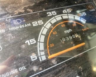  8,398.5  miles -Garage- 1986 Honda Model Elite with 80cc engine- As is - no guarantee