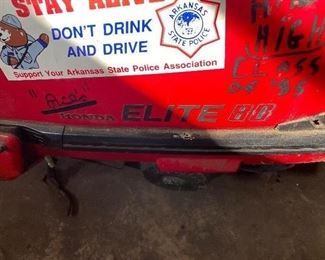 Garage- 1986 Honda Model Elite with 80cc engine- As is - no guarantee