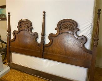 King bed with mattress & box spring