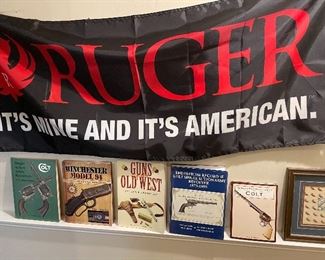 Lots of books on guns 