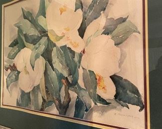 Vintage 1949 signed watercolor. 