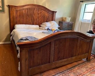 King size bed from Hulett’s  
