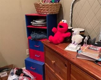 Dressers and stackable wooden storage 