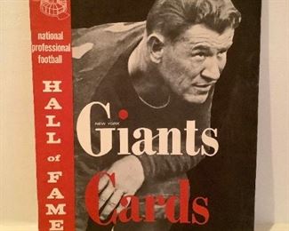 Bagr334 1962 New York Giants Vs. St. Louis Cardinals Hall Of Fame Game Program