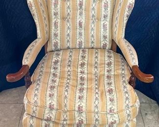 006 Upholstered Wing Back Chair
