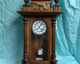 085 Antique German Wall Clock