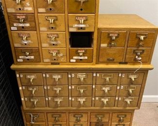 098 Card Catalog Cabinet Parts