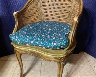 275 French Provincial Double Cane Chair