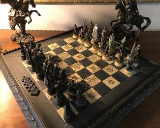 Lord of the Rings Chess Set on Board.  $350 Complete.  Pieces retail for $20 each online.  Perfect Christmas Gift.