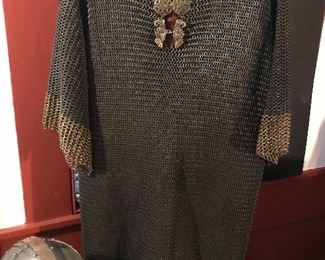 Handcrafted Chainmail Hauberk, Armor. $200 includes matching gauntlets.  Handmade.
