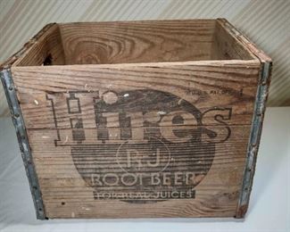 Antique Wooden Hires Root Beer Crate