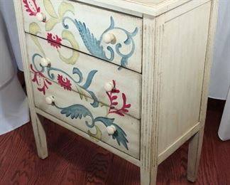 Beautiful Painted Entryway Table with 3 Drawers