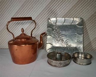 Copper Kettle and Metal Lot