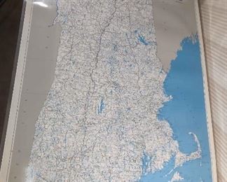 Laminated Streams of New England Map with Storage Tube