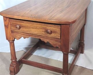 Nice Condition Wood Side Table with Drawer