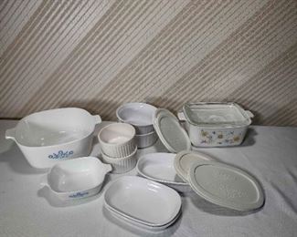 Pyrex and CorningWare with Lids