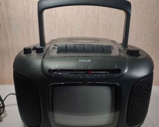 RCA Portable TV and AM FM Stereo with Cassette Recorder