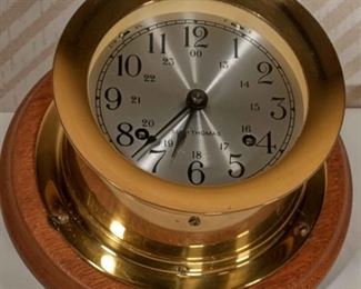 Seth Thomas Brass Ships Clock with Key