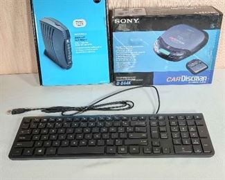 Sony Compact Disc Player Computer Keyboard and Modem