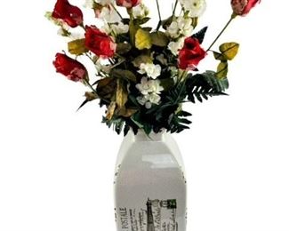 French Themed Vase with Florals