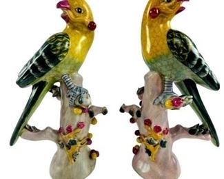 Maiolica Parrots