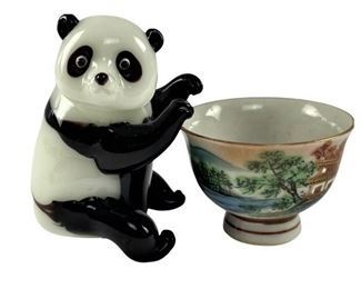 Marble Panda w Chinese cup