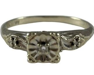 Vintage 14k Diamond ring