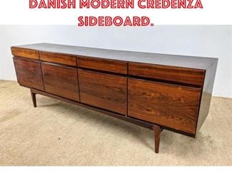 Lot 650 Kofod Larsen Rosewood Danish Modern Credenza Sideboard.