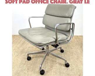 Lot 651 Eames Herman Miller Desk Soft Pad Office Chair. Gray Le
