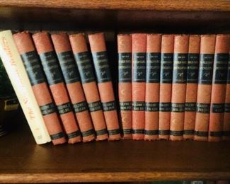 Vintage decorative set of books