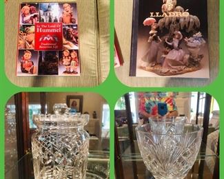 Hummel book
Lladro book
Waterford biscuit jar
Gorham cherrywood punch bowl