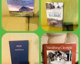 Many good books
Vanishing Cochran hardback
Ga Railroads hardback
History of Dodge Co hardback
Vanishing Ga hardback
Hardbacks no longer published