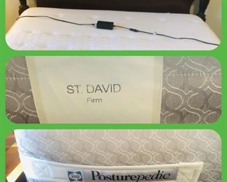 Mattress and box springs on lift bed frame never used