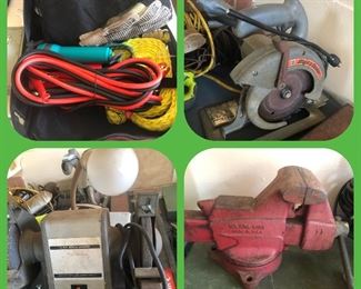 Roadside emergency kit
Saws
Grinders
Vices