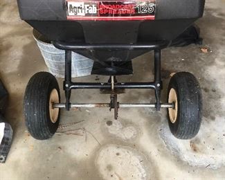 Pull behind Agri fab broadcast spreader
