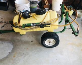 Pull behind sprayer