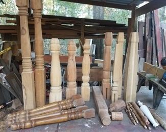 Wooden table legs
