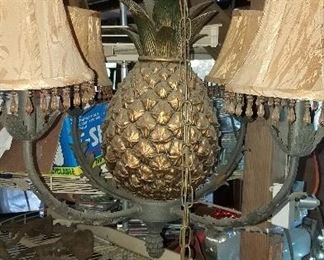 Antique pineapple chandelier 