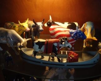 A few of the Cowparade cows