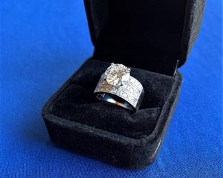 14k white gold and Diamond ring. $15,000