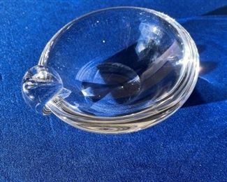 Steuben crystal sloped ashtray $25