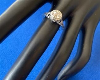 18kt Art Deco ring with .50 ct. Euro Diamond. $775, Size 6, 10% off