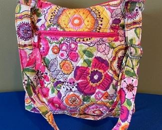 Vera Bradley Hipster Pink Floral crossbody purse. Very good condition.  9 inch body. $15