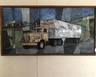 18 Wheeler Art Work, with vintage company history