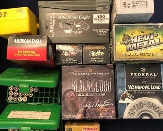 Assorted Ammunition, 38, 12 Ga., 380, and more