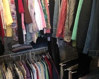 Ladies clothing mostly size 10 & Medium. Many designer labels